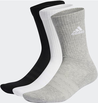 Adidas Cushioned Crew Socks 3 Pairs (IC1311) medium grey heather/white/black