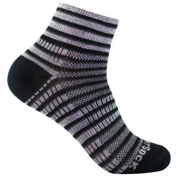 Wrightsock Coolmesh II Quarter Socks black/white/grey