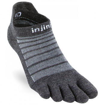 Injinji Run Lightweight No Show Wool Sock slate