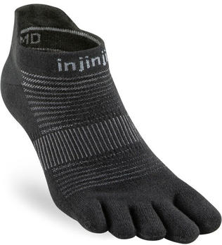 Injinji Run Original Weight No Show Sock black