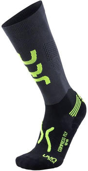 UYN Compression Fly Man Runningsocks anthracite/yellow fluo