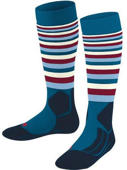 Falke SK2 Stripes Kinder-Skiing-Kniestrümpfe (11532) king fisher