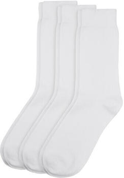 Camano Unisex Basic cotton Socks 3p (000003403) white