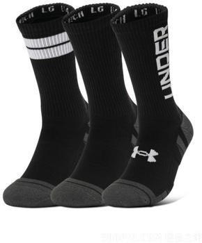 Under Armour UA Performance Tech 3-Pack Crew Socks (1379515) black