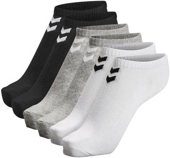 Hummel Chevron 6-Pack Ankle Socks (213250) white/black/grey