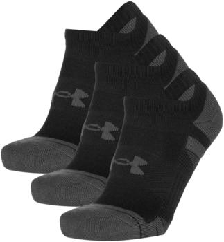 Under Armour UA Performance Tech 3-Pack No Show Socks (1379503) black