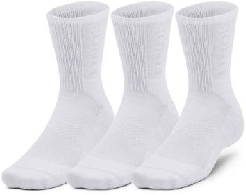 Under Armour UA 3-Maker 3-Pack Mid-Crew Socks (1373084) white