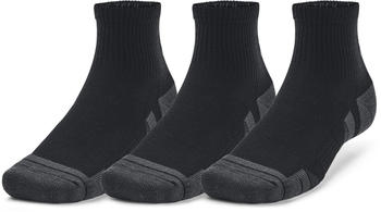 Under Armour UA Performance Tech 3-Pack Quarter Socks (1379510) black