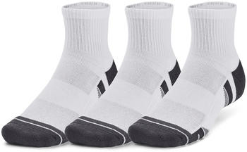 Under Armour UA Performance Tech 3-Pack Quarter Socks (1379510) white