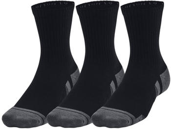Under Armour UA Performance Cotton 3-Pack Mid-Crew Socks (1379530) black
