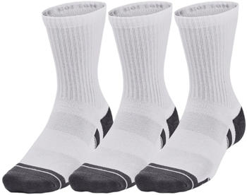 Under Armour UA Performance Cotton 3-Pack Mid-Crew Socks (1379530) white