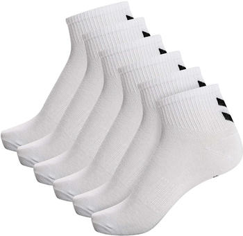Hummel Chevron 6-Pack Mid Cut Socks (213252) white