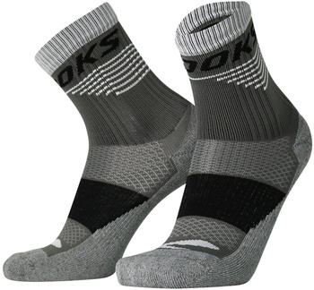 Brooks England High Point Crew Socks gris/argent
