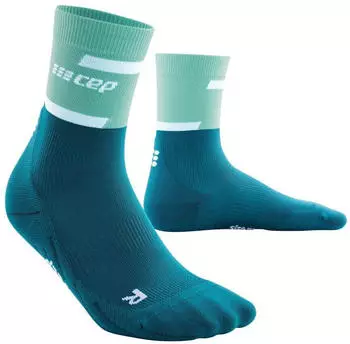CEP Bloom Socks running Mid Cut W ocean/petrol