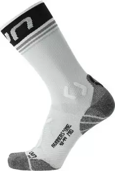 UYN Man Runner's One Mid Socks white/black