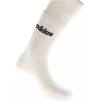 Adidas Linear Crew Cushioned Socks 3 Pairs (HT3455) white
