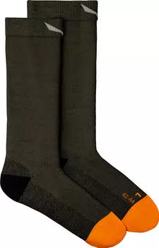 Salewa MTN Trainer Merino Crew Socks brown bungee cord