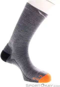 Salewa MTN Trainer Merino Crew Socks grey navy/melange