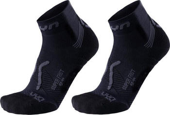 UYN Man Run Super Fast Socks 2PRS Pack black/anthracite