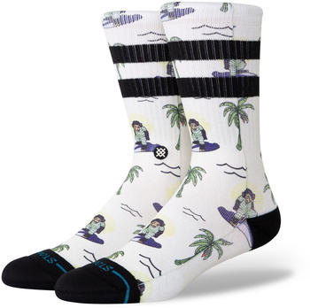 Stance Surfin Monkey Crew Socks white