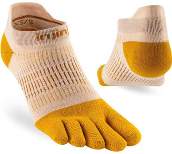 Injinji Women's Run Lightweight No-Show Golden Spice