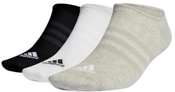 Adidas No-Show Socken Paar grau weiß schwarz