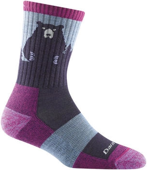 Darn Tough Bear Town Micro Crew Lightweight Cushn Wandersocken bunt purple