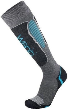 Wapiti Ski W06 Merino Comfort Skisocken grau blau