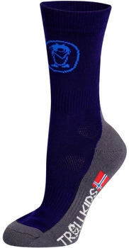 Trollkids Trekking Mid Cut Socks II navy