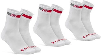 GripGrab 3PACK Classic Regular Cut Socken wei&szlig;