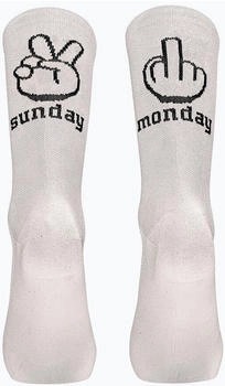 Northwave Sonntag Montag weiße Fahrradsocken C89222012