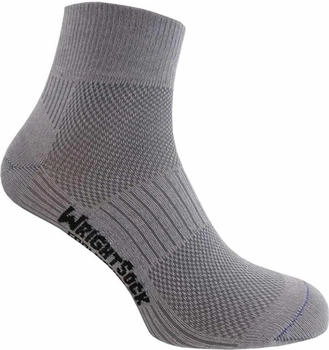 Wrightsock Coolmesh II Quarter Socken grau