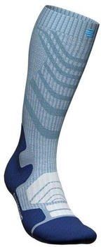 Bauerfeind Sports Merino Kompressionssocken blau grau