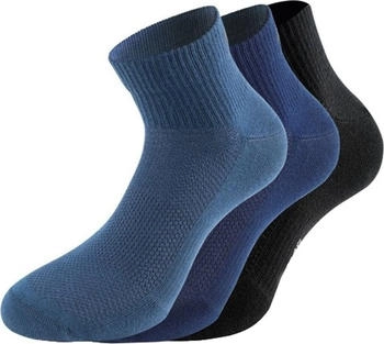 Lenz Performance Quarter Tech Socken blau dunkelblau schwarz