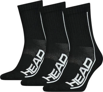 Head Performance Short Crew 3P Tennissocken schwarz