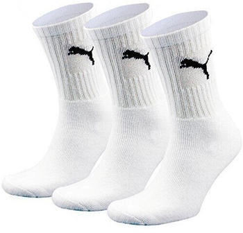Puma Unisex Crew Socken Basic Sportsocken 6er Pack weiß