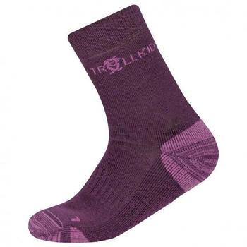 Trollkids Preikestolen Wandersocken lila mauve