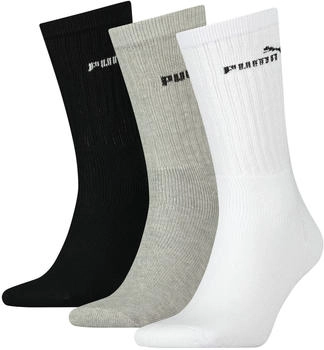 Puma Classic Sport Crew 3er Pack weiß grau schwarz
