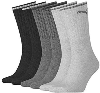 Puma Unisex Crew Socken grau 3er Pack