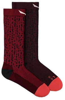 Salewa MTN TRN Sal AM Crew Sock Wandersocken rot flame