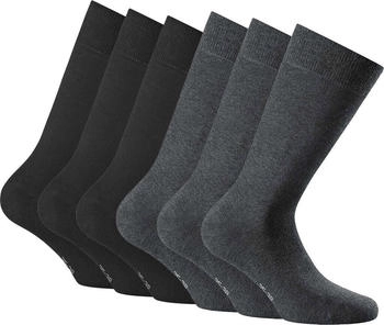Rohner Socken 6er Pack schwarz