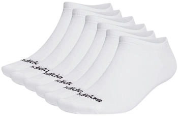 Adidas Socken 6er Pack Thin Linear Low-Cut wei&szlig;