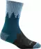 Darn Tough Treeline Micro Crew Midweight Cushion Wandersocken blau