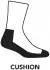 Darn Tough Treeline Micro Crew Midweight Cushion Wandersocken blau