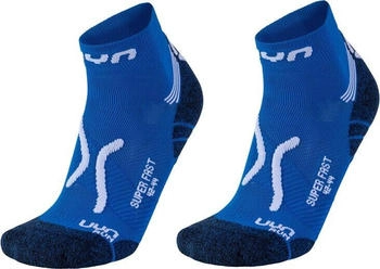UYN Man Run Super Fast Socks 2PRS Pack french blue/white