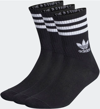 Adidas Originals Mid Cut Crew Socks 3 Pairs (IL5022) black