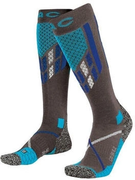 P.A.C. SK Merino Technical Pro Skisocken grau blau