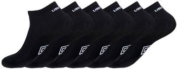 Umbro Ultraweiche Sportsocken schwarz 6er Pack