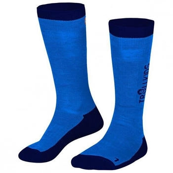Trollkids Skisocken blau navy