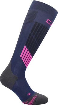 CMP Ski Sock Graphene Wmn blau pink-fluor